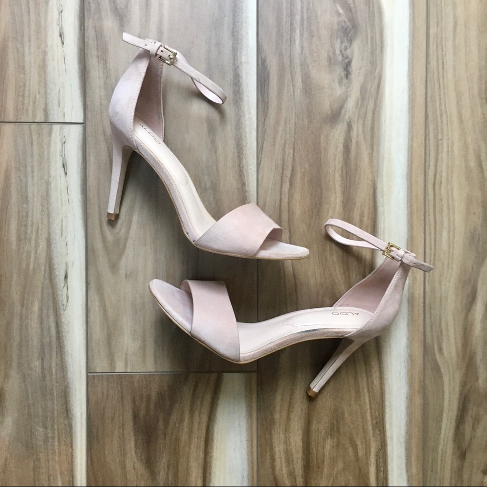 Aldo Fiona Pink ankle strap heel size 8